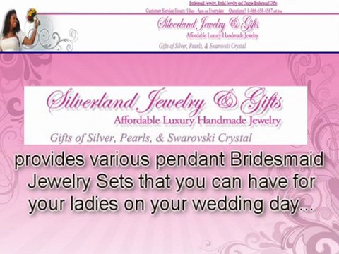Pendant Bridesmaid Jewelry Sets