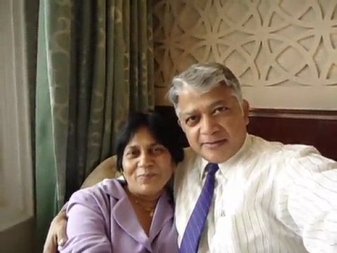 Hari & Aruna Sharma enjoying Welcome tea at Taj Palace Hotel, New Delhi Dec 31, 2011