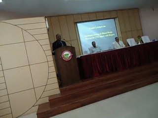 Hari Sharma is introduced by Principal of  SUM Medical College, Bhubaneswar before his lecture