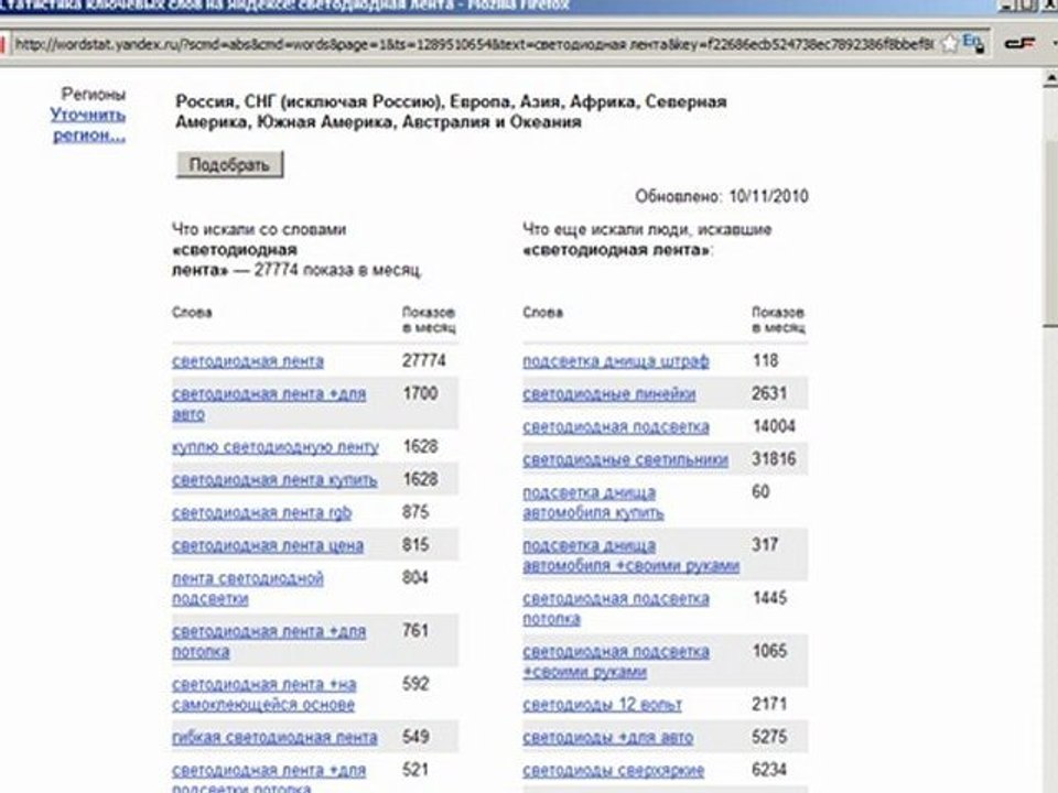 1. Выбор товара