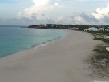 panoramic scene of meads bay beach in Anguilla, caribbean island