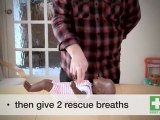 How to perform resuscitation and CPR on a baby or young child