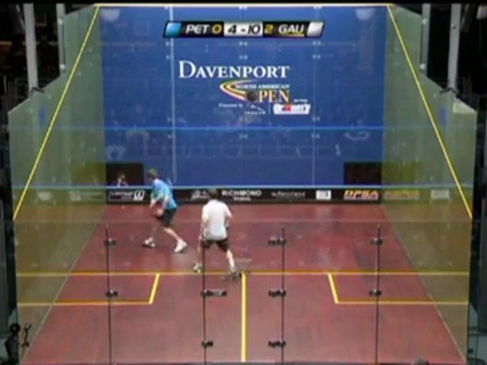 Squash - Gaultier fertigt Pett ab