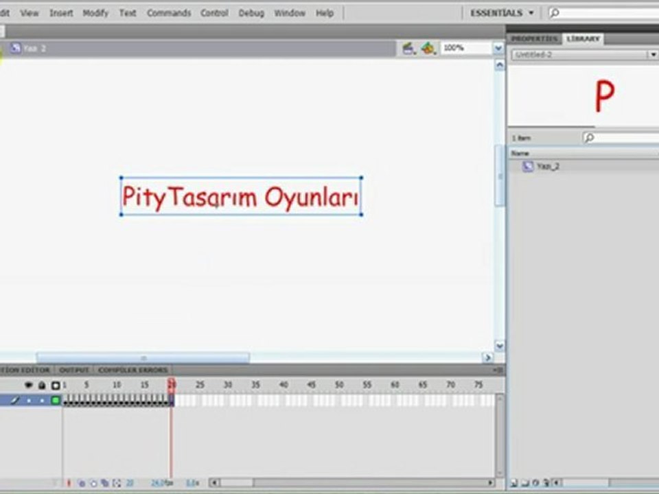 Flash Daktilo Yazı Dersi - http://www.aktifcozum.com.tr/