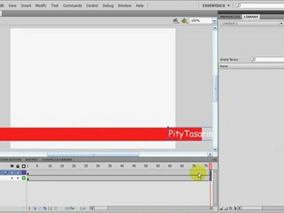 Flash Kayan Yazı Dersi - http://www.aktifcozum.com.tr/