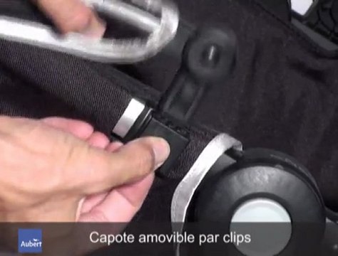 Poussette Kiss d'Aubert Concept - Capote et rangement