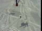 Snowboarder Faceplant Off Ski Lift