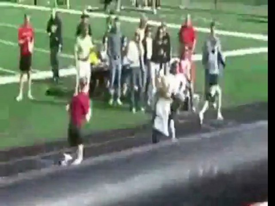 Female Hurdler Slams Face Into Track