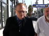 Larry King And Friend In Beverly Hills