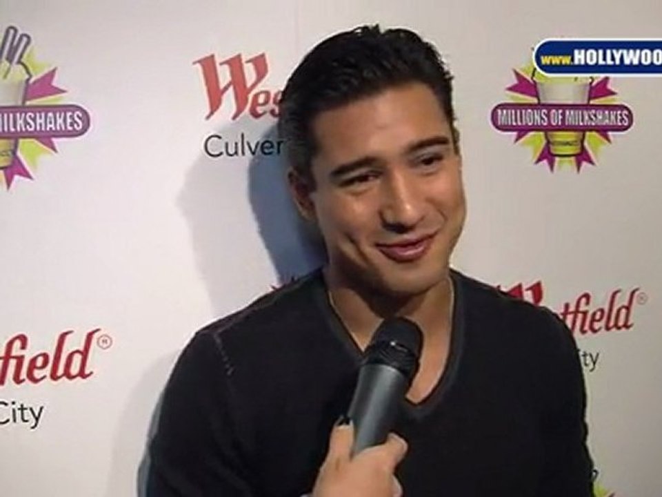 Mario Lopez Interviewed at Millions of Milkshakes Westfield Culver City