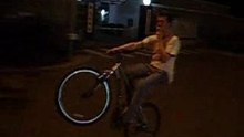 Cycling & smoking... on a single wheel