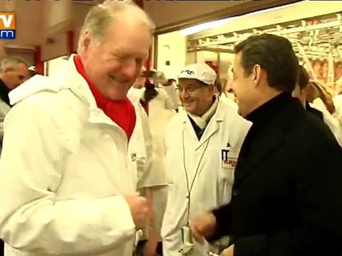 A Rungis, Sarkozy à la rencontre de la France qui se lève tôt