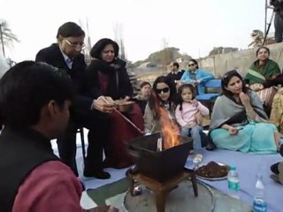 Hari & Aruna Sharma at Amity Haryana Bhoomi Pujan for New Medical College Jan 15, 2012