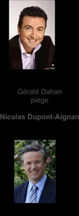 Gérald Dahan fait une blague à Nicolas Dupont-Aignan
