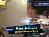 David Arquette and Kym Johnson at Jimmy Kimmel Live!