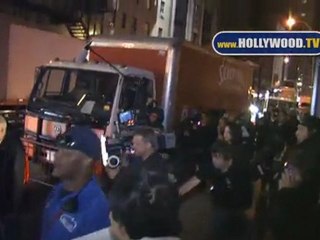 Madonna arrives to the Smirnoff Nightlife Exchange Project