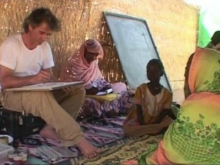 Portrait d'Halimé -  "Femmes du Monde" de Titouan Lamazou