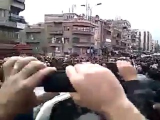 فري برس   تشييع شهيد الشام والمزة اسامة شعبان