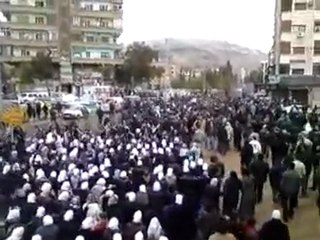 فري برس   تشييع شهداء المزة دمشق السبت 18 2 2012
