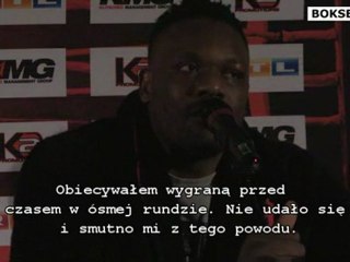 Dereck Chisora: "I don't blame Klitschko, I wouldn't like to fight once more"