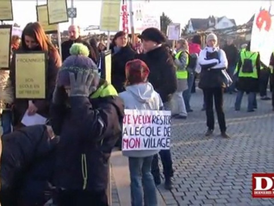manifestation contre la suppression des postes dans l'Education nationale