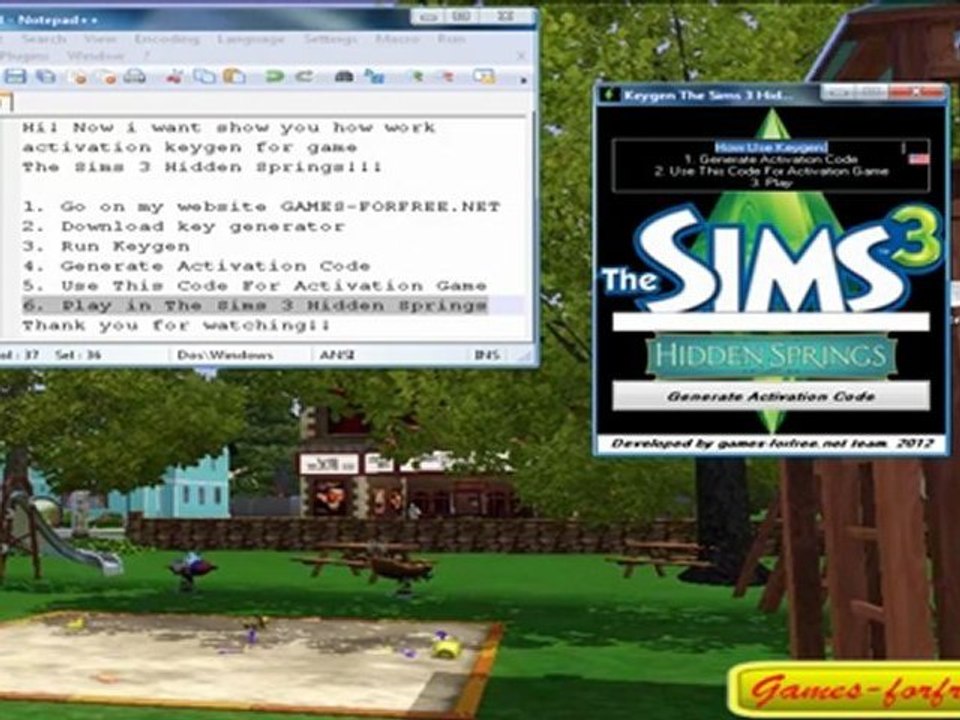 The Sims 3 Hidden Springs Keygen For Generating Serial Keys