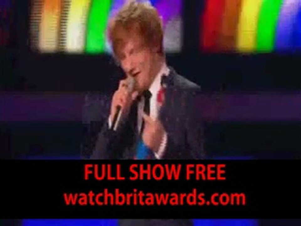 Ed Sheeran BRIT Awards 2012 acceptance speech