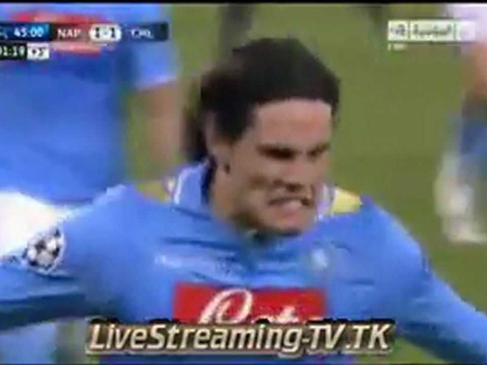 Cavani GOAL  Napoli 2 - 1 Chelsea