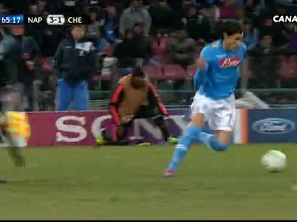 Napoli 3 - 1 Chelsea | 65' Lavezzi
