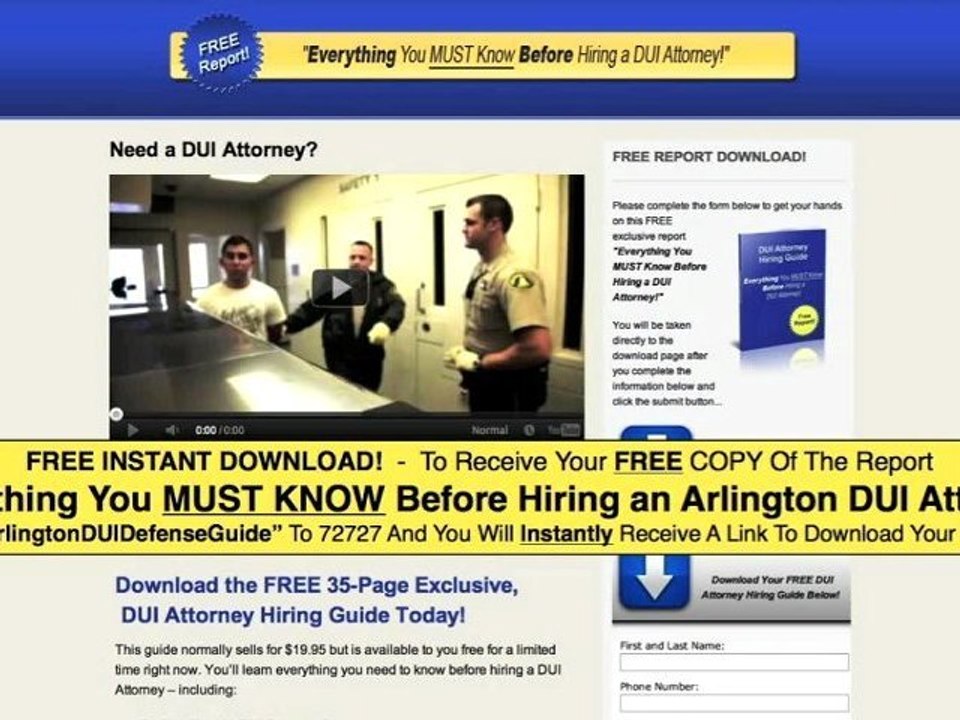 Attorneys For Arlington DUI/DWI