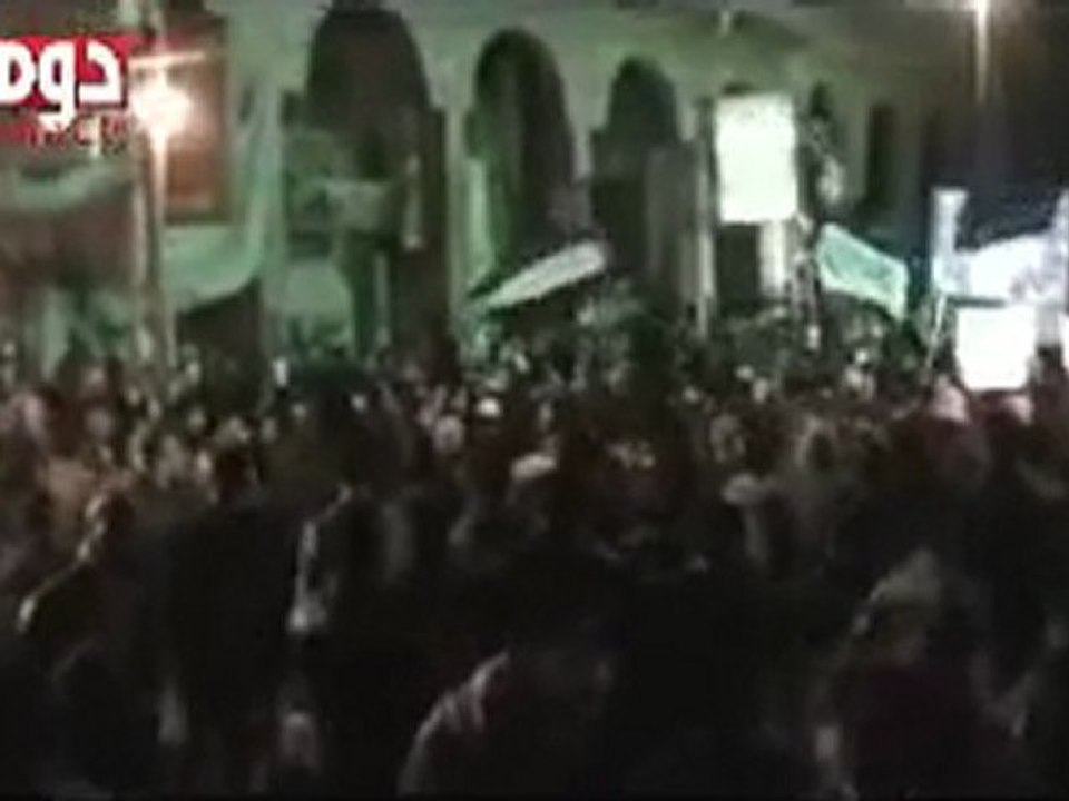 فري برس  ريف دمشق  دوما  مسائية من ساحة الحرية 21 2 2012
