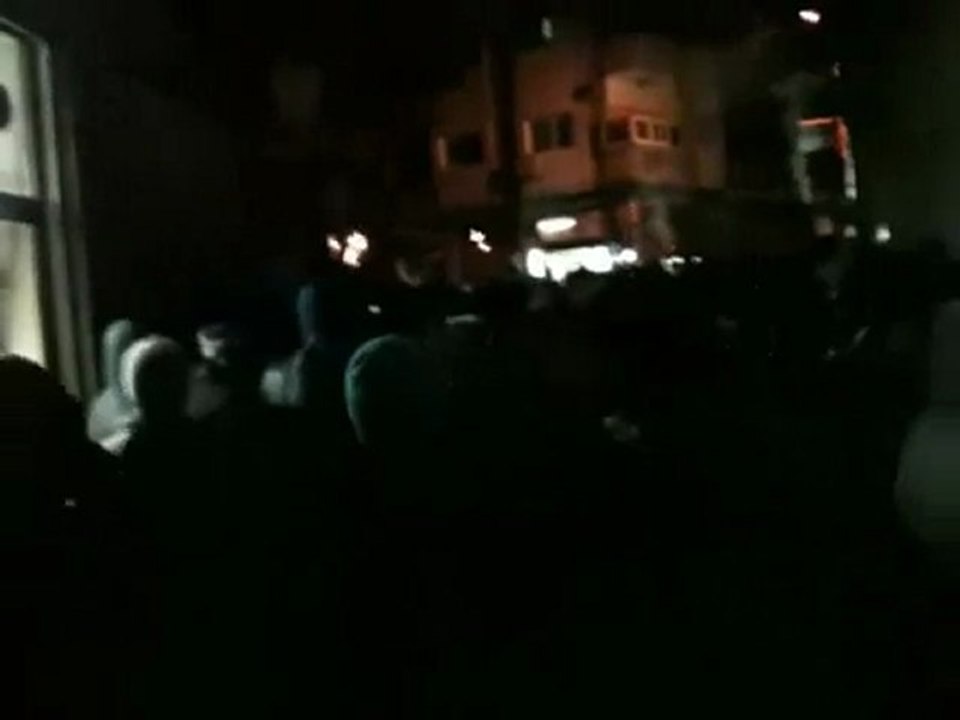 فري برس  دمشق  جوبر  مظاهرة مسائية حاشدة يوم الثلاثاء 21 2 2012