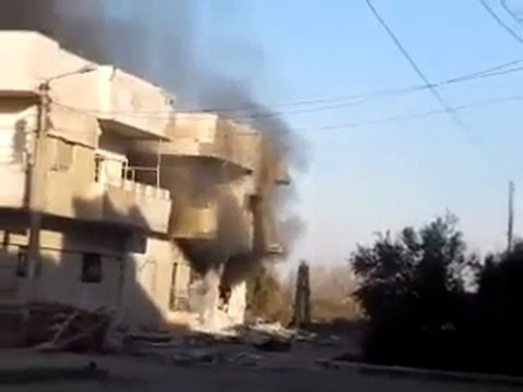 فري برس حمص باباعمرو قصف وحرائق 21 2 2012