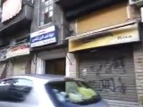 فري برس   اضراب دمشق حي برزة  طريق البلدية 19 2 2012