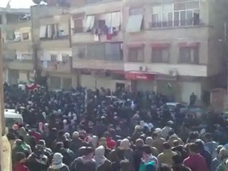 فري برس   ريف دمشق الهامة مظاهرة مابعد الدفن 18 2 2012