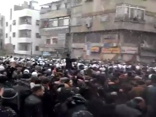 فري برس   دمشق المزة الشيخ سعد تشييع الشهداء 18 2 2012 ج5