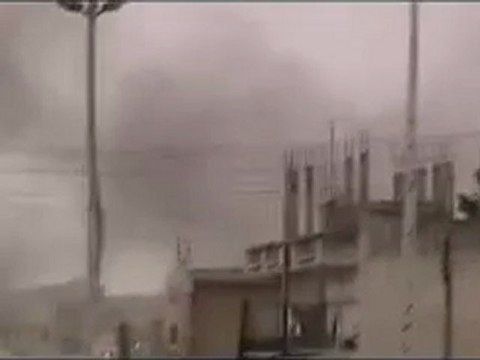 فري برس حمص باباعمرو القصف المتواصل على الحي