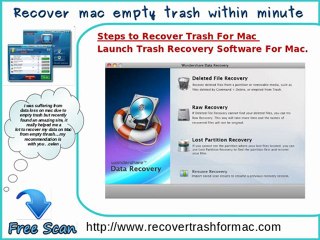 Trash recovery process