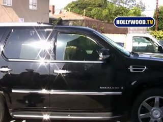 Lindsay Lohan On The Phone In Los Angeles.