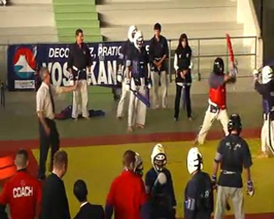 1er combat équipe baton Yoseikan Budo Varnois vs gergy championnat de bourgogne février  2012