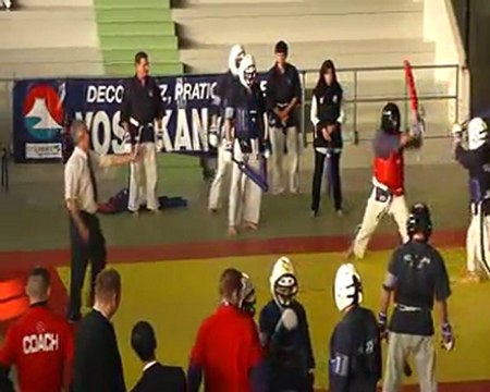 1er combat équipe baton Yoseikan Budo Varnois vs gergy championnat de bourgogne février 2012