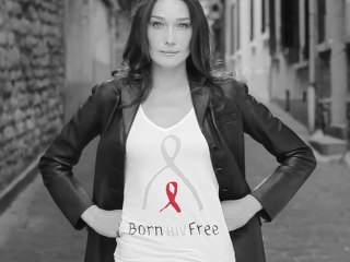 Carla Bruni-Sarkozy and the Born HIV Free campaign