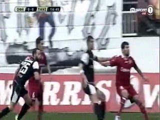 ΟΦΗ vs Πανσερραϊκός | Το 1-0 από τον Στάθη Ταυλαρίδη