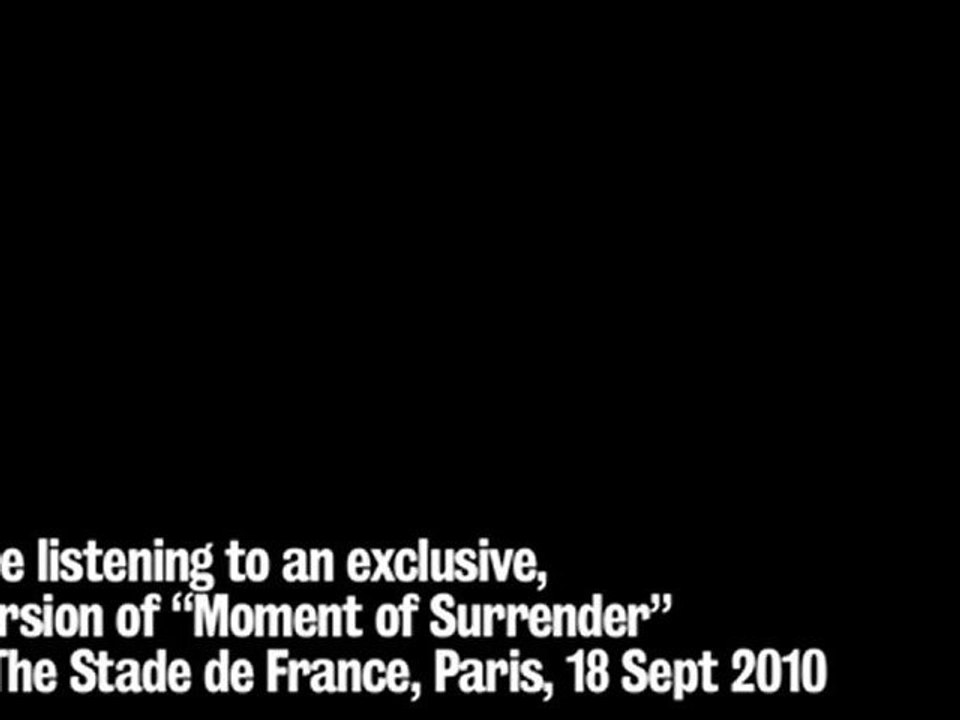 U2 for Born HIV Free - Moment of Surrender (live in Paris)