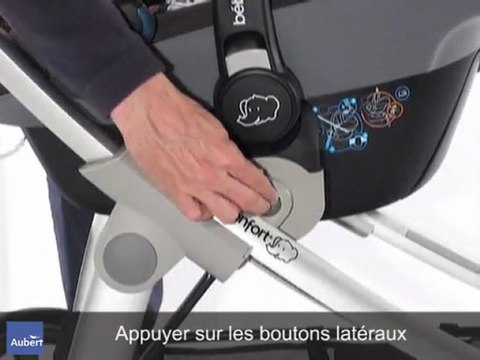Poussette Eléa de Bébé Confort - Fixation de la coque