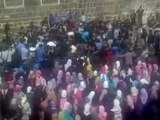 فري برس إنخل مظاهرة طلابية  نصرة لحمص وبابا عمرو والمدن المحاصرة   22 2 2012 ج1