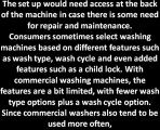 Differentiating Commercial Washing Machines from Consumer Washers