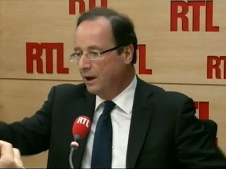 EXCLU - François Hollande, candidat socialiste à la Présidentielle, sur RTL :"La fiscalité des hauts revenus : un dispositif durable"