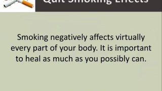 Quit Smoking Side Effects - Want To Stop Smoking? Try These Tips!