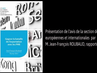 Gagner la bataille de l’exportation avec les PME - cese